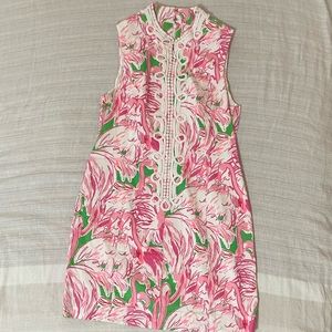 Lilly Pulitzer flamingo shift dress